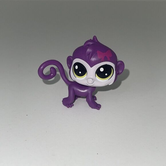 LITTLEST PET SHOP Lucky Pets Fortune cookie ultra lucky Chancer purple monkey - Picture 1 of 3